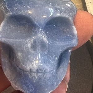 Blue Quartz skull